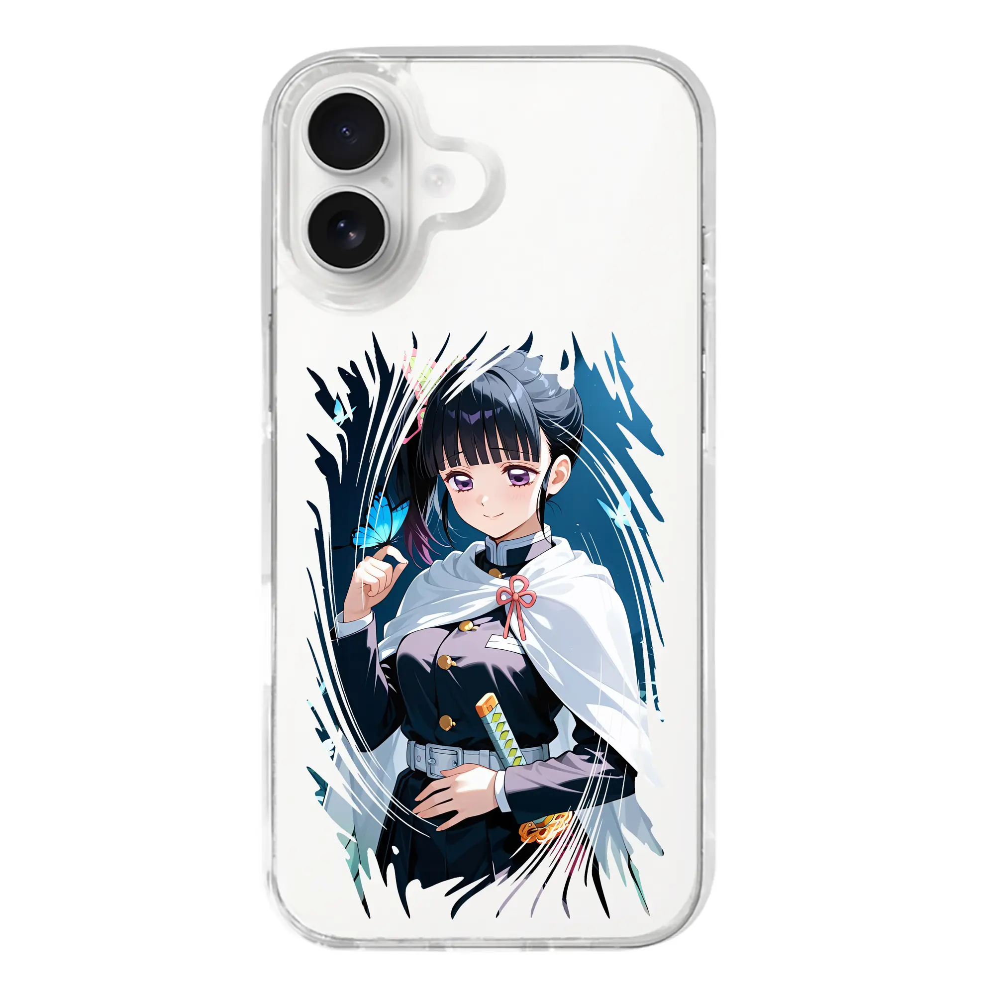 鬼滅の刃 グッズ,栗花落 カナヲ - iPhone 17シリーズ 透明スマホケース – 薄型・耐衝撃・精密フィット保護カバー